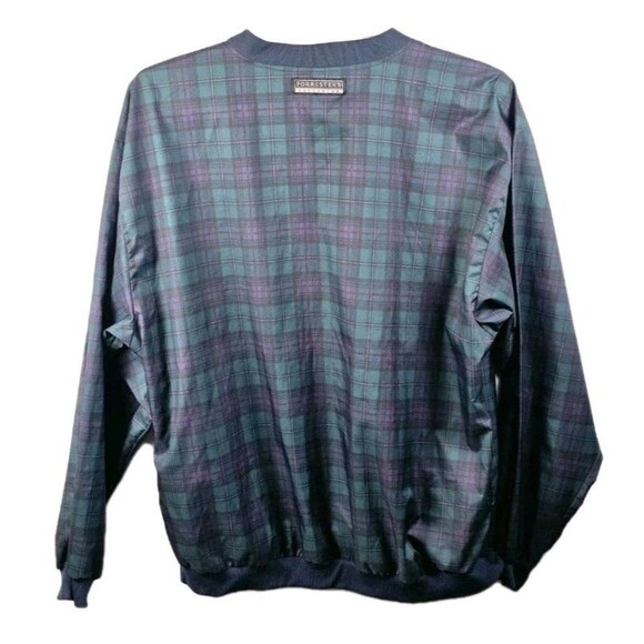 Forrester's Men's XL 'Jerry Quinlan's Celtic Golf ' Plaid Pull Over Windbreaker - Picture 6 of 7